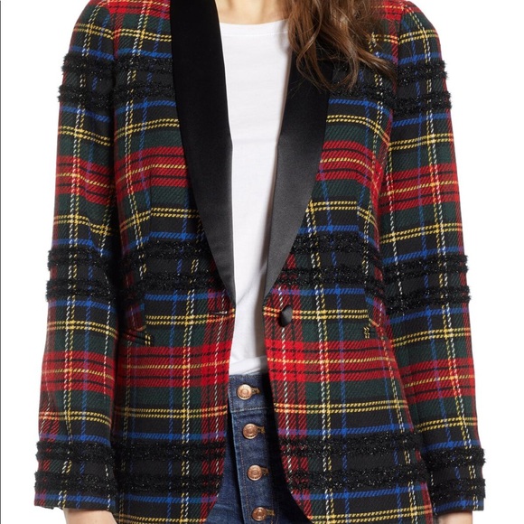 J. Crew Jackets & Blazers - J Crew Parke Blazer in Lurex Stewart Tartan